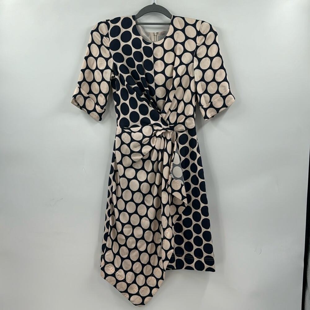 Jason Wu Grey polka dot twist front silk dress
